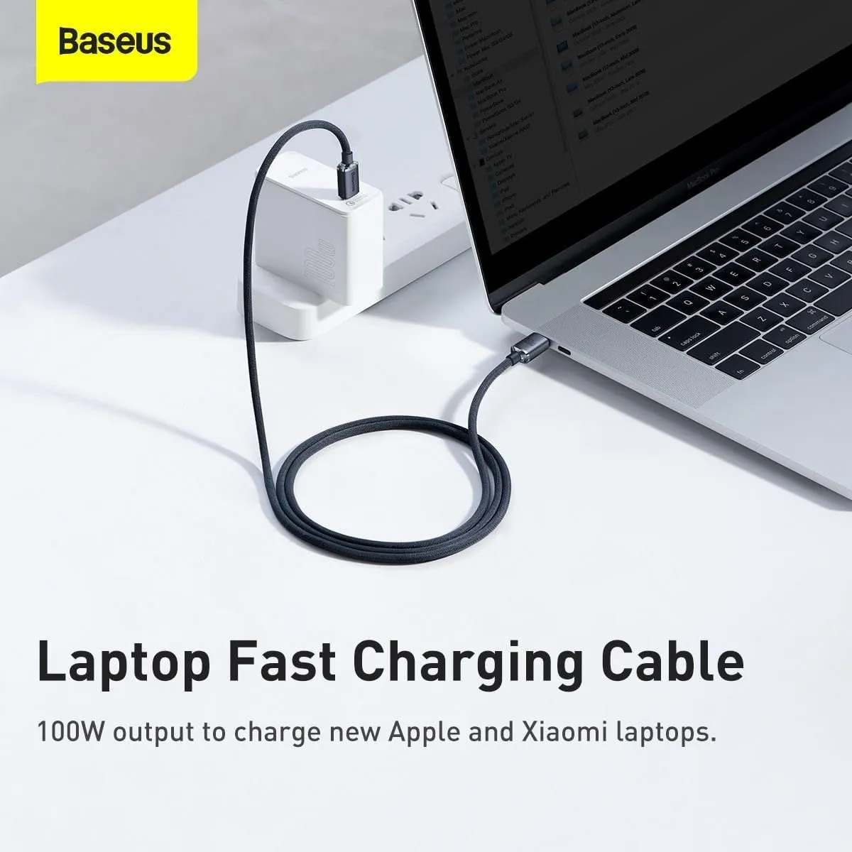 BASEUS Crystal Shine Câble USB-C 1.2m - 100W max - CAJY000601