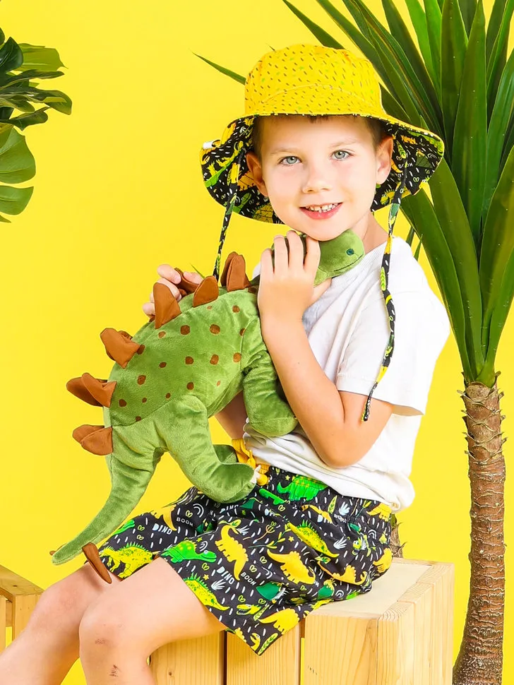 Chapeau bob rigolo pour enfants Dinosaures