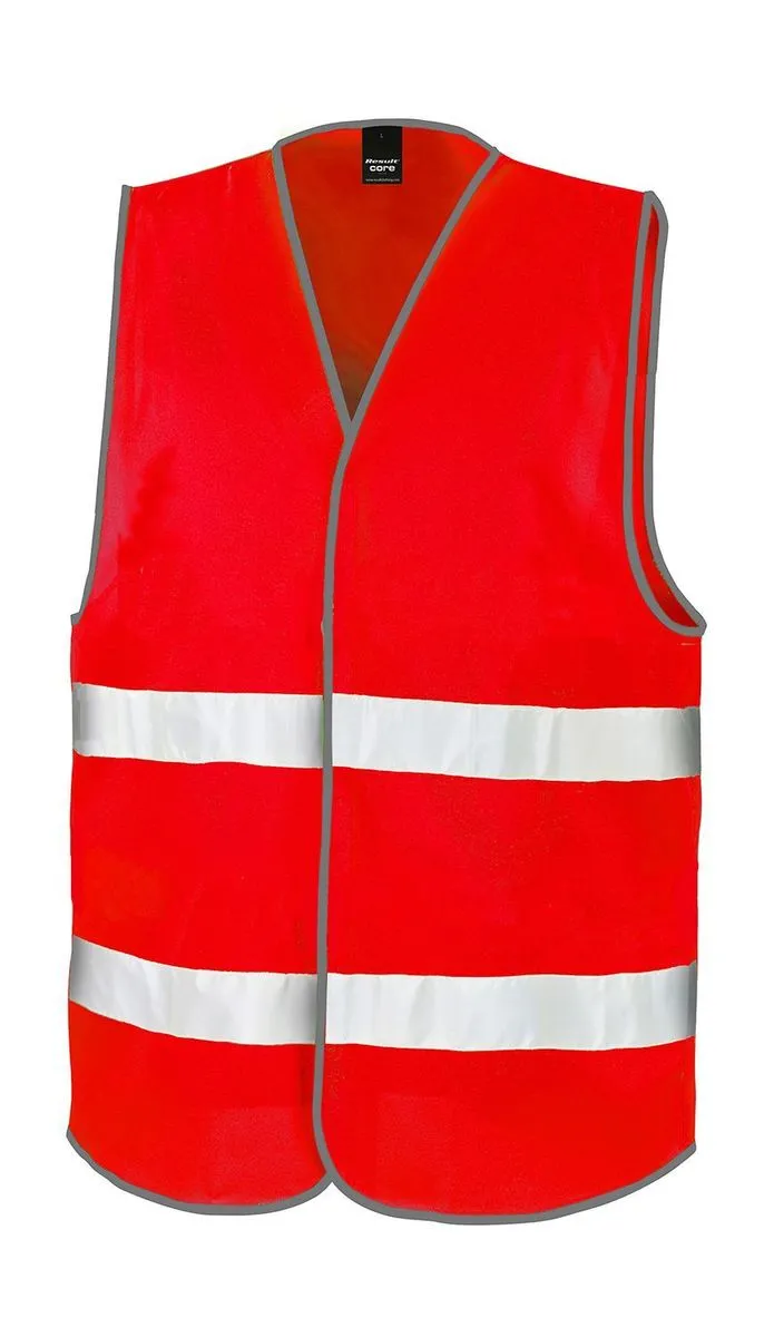 Gilet de sécurité 2 bandes réfléchissantes horizontales  R200X - rouge 