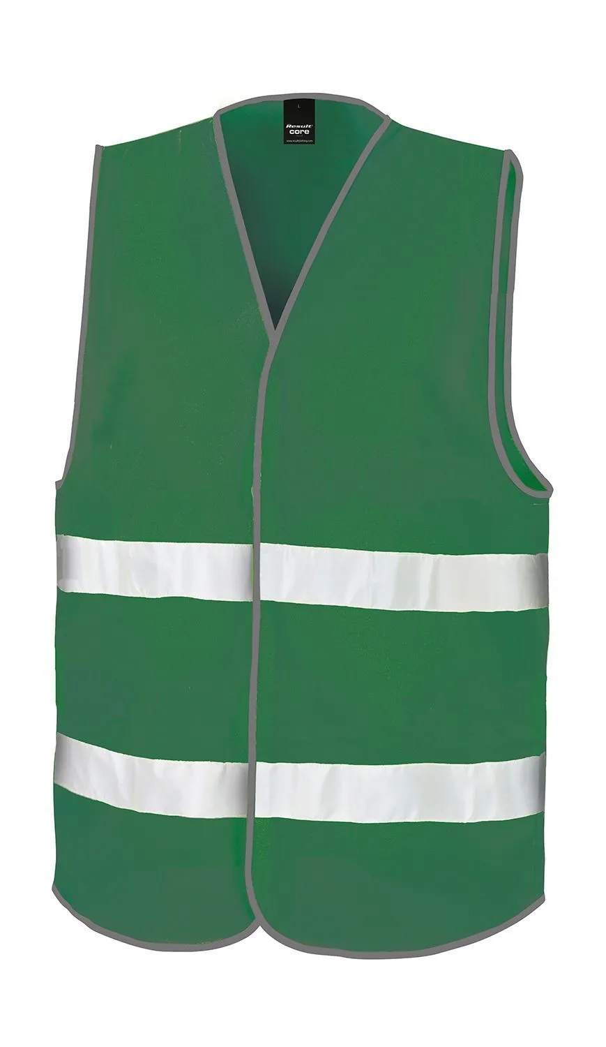 Gilet de sécurité 2 bandes réfléchissantes horizontales  R200X - vert paramédical 