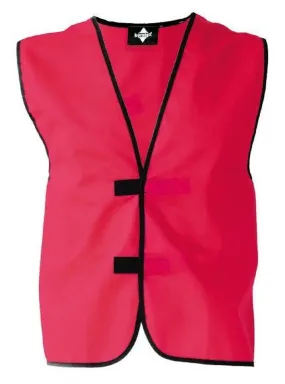 Gilet de sécurité signalisation -  sans bandes réfléchissantes - rose fluo -  KX501 