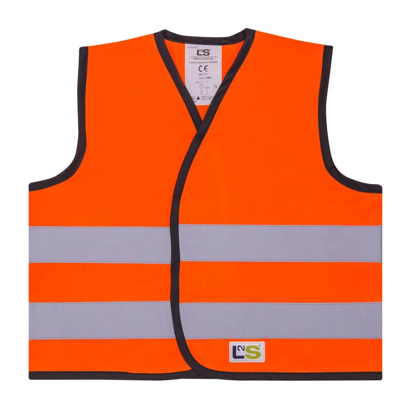 Gilet fluo visibilité pour enfant L2S T2S Vision Kid | Norme EN 1150