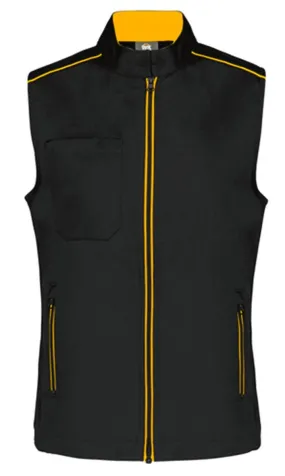 Gilet sans manches DayToDay - Femme - WK6149 - noir et jaune 