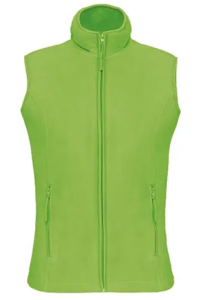 Gilet sans manches micro polaire femme - K906 - vert lime 