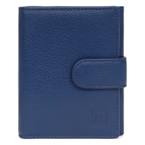 Portefeuille Cuir CONFORT Bleu Ida | 3 Suisses