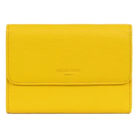 Portefeuille Cuir CONFORT Jaune Leah | 3 Suisses