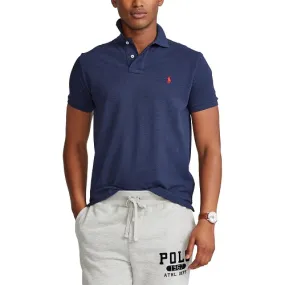 RALPH LAUREN Polo navy chiné ajusté - SPORT AVENTURE