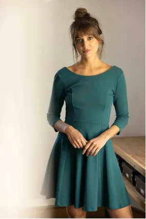 Robe en coton bio made in france | verte "emma verte" femme