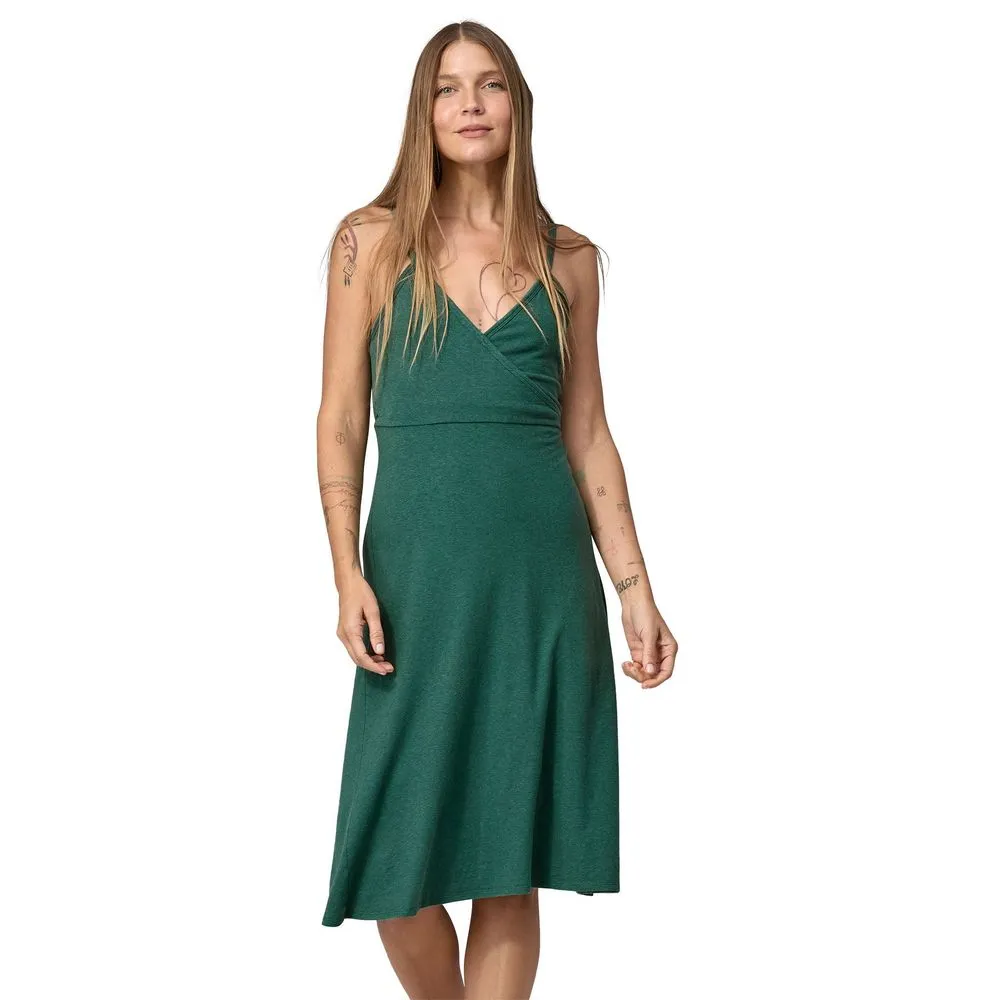 Robe portefeuille en chanvre et coton bio | vert "wear with all dress conifer green" Conifer green cifg femme