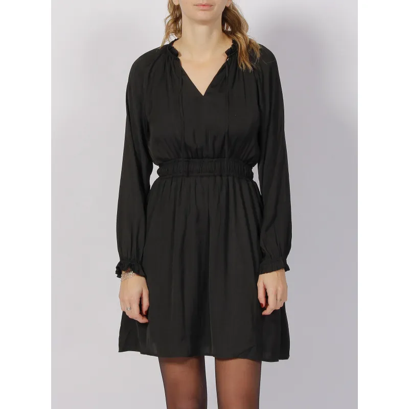 Robe portefeuille fulcia noir écru femme - La Petite Etoile | wimod