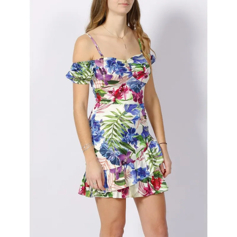 Robe portefeuille midi à pois naomi rose femme - Only | wimod