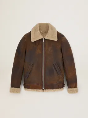 Veste Arvel collection Journey en shearling | Golden Goose